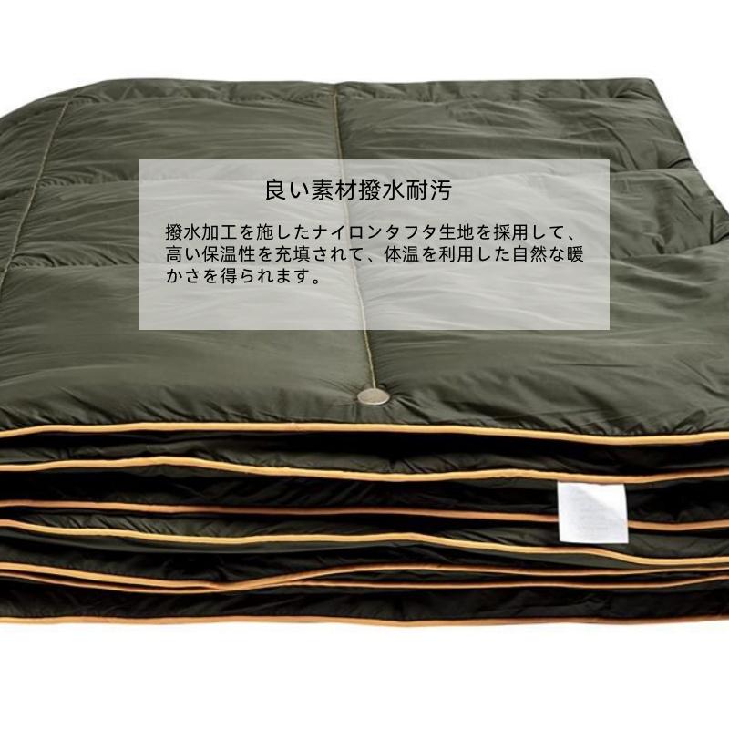 ブランケット キャンプ 大判サイズ 避難 ボタンデザイ撥水加工 泊用