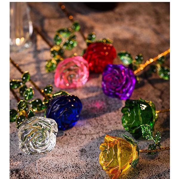 送料無料 母の日 オブジェ 薔薇 置物 名入れ可 フラワー 花 ギフト7色