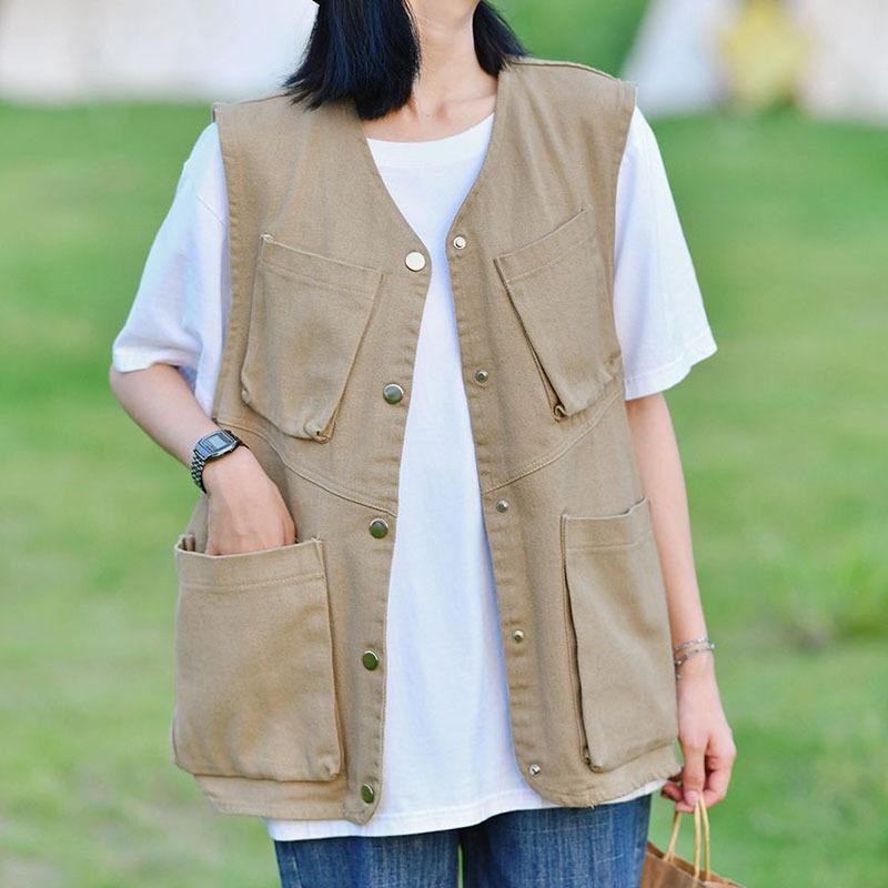 ブリーフィング／カーキ／ Vネック ベスト MEN ハイブリッドVネックベスト グリーン