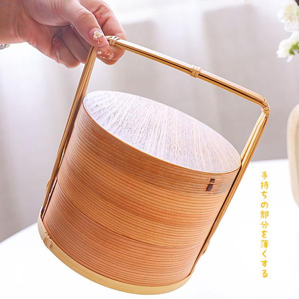 弁当箱 遊山箱 手提げオードブル 大型 おしゃれ 2段 お重箱 かわいい