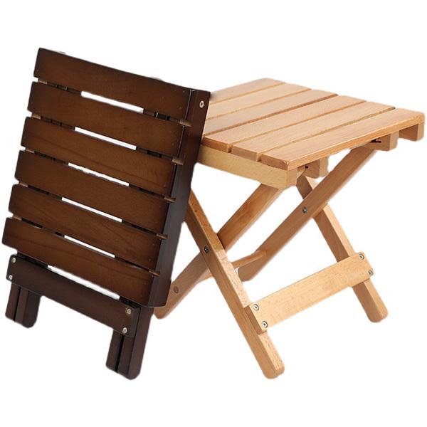 木製 実木 椅子 スツール 屋外 折りたたみ アウトドアチェア 安定性