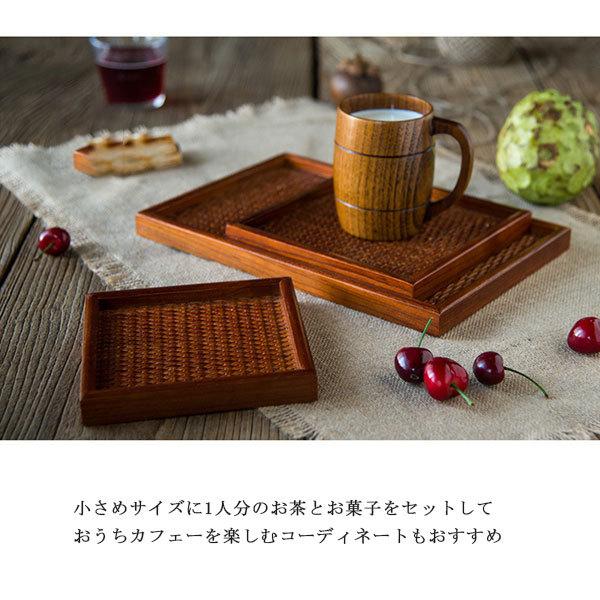 木製トレー ラタン 手織り お盆 食器 編上げお皿 編上げお盆 収納バスケット柳藤編み 手織りトレーラタンカゴ かご 和風収納 定食お盆 手編み 角型 :YHL2114CJ01:綾の屋 通販 お盆 トレー 木製 お茶 和食器 食器