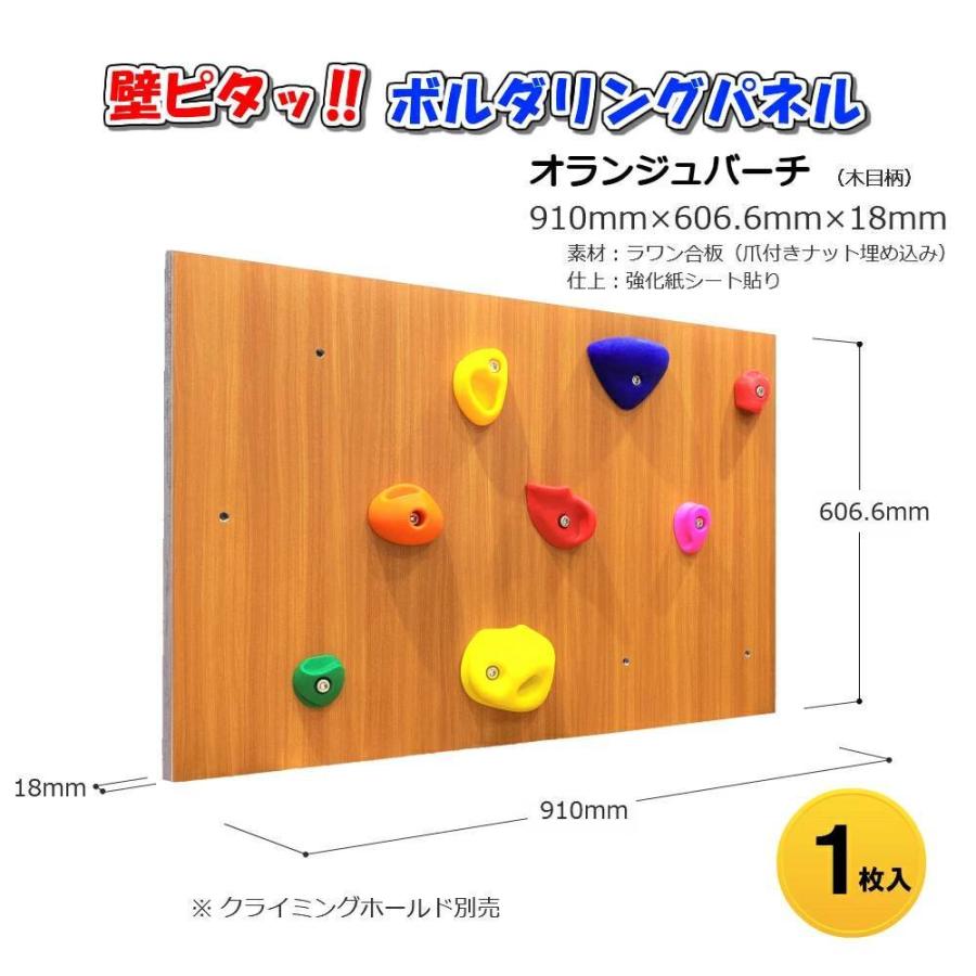 壁ピタッ！ボルダリングパネル 910mm×606.6mm×18mm 1枚入り