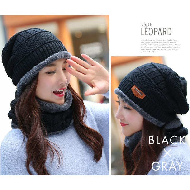 新品ニットマフラーニット帽セット SUKI】ニット帽 マフラー 2点セット 1/4 1/6 人形服 ドール服