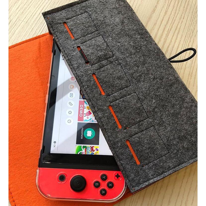 ニンテンドースイッチ フェルト キャリングケース ケース 大容量