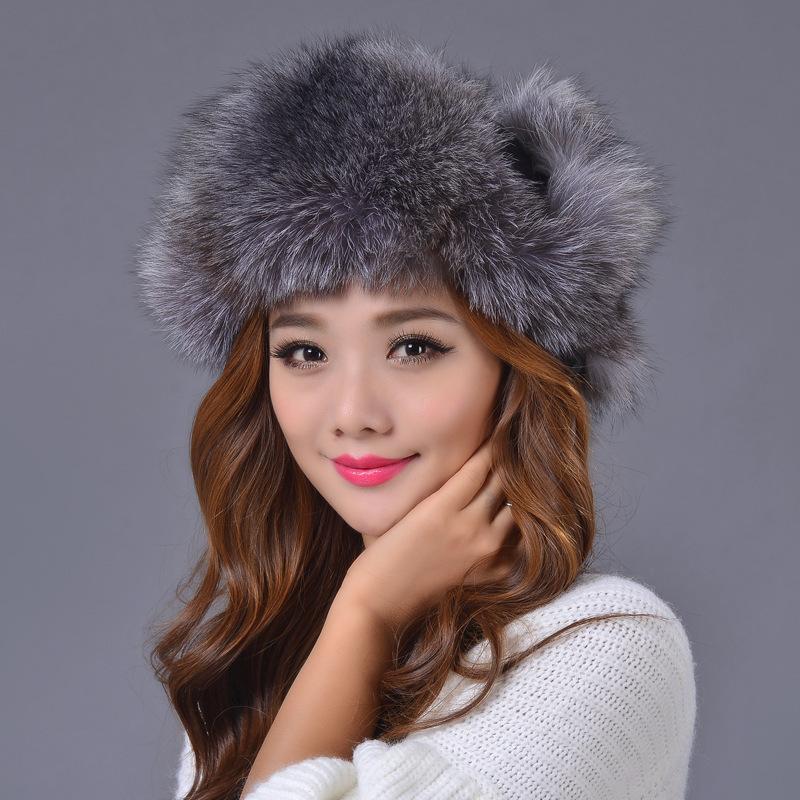 美品✨　ドゥロワー　アランニットキャップ　カシミヤ　フォックスファー　近年　希少 割引ファッション - 美品✨ ドゥロワー アランニットキャップ カシミヤ