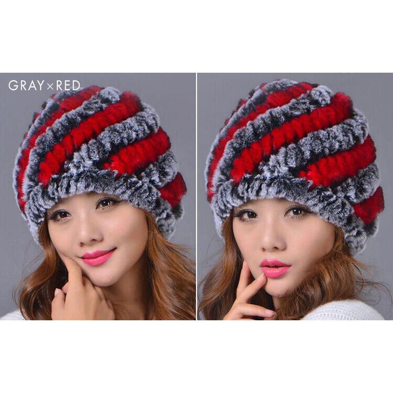 ラビットファーニット帽 帽子 レディース ニットキャップ 親子ペア