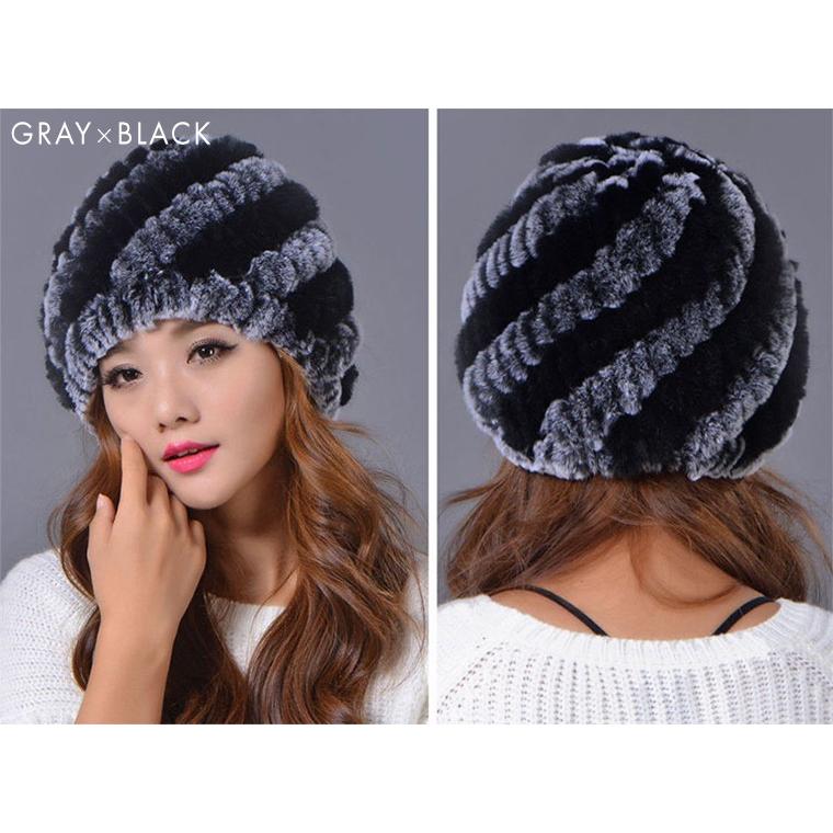 ラビットファーニット帽 帽子 レディース ニットキャップ 親子ペア