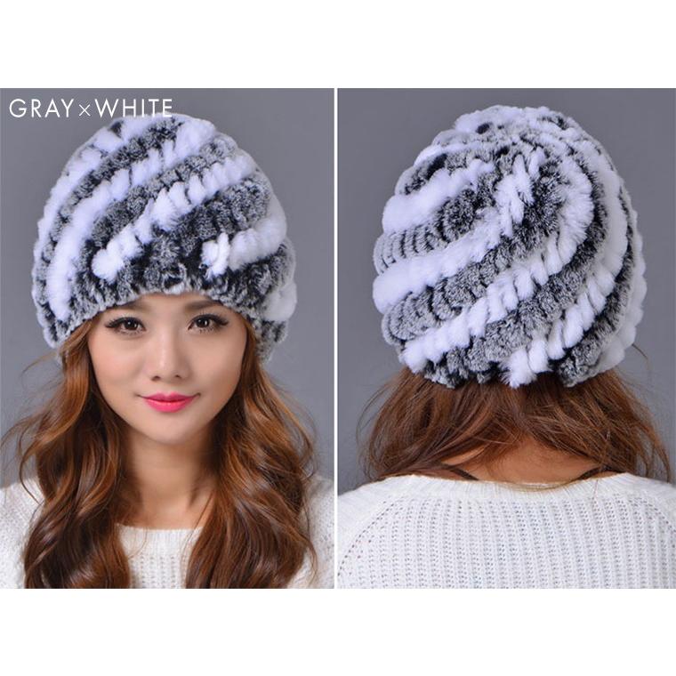 ラビットファーニット帽 帽子 レディース ニットキャップ 親子ペア