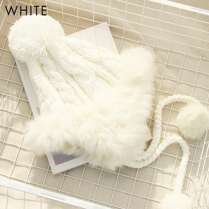 ラビットファー 耳当て付き帽子 防寒帽子 パイロットキャップ フライト