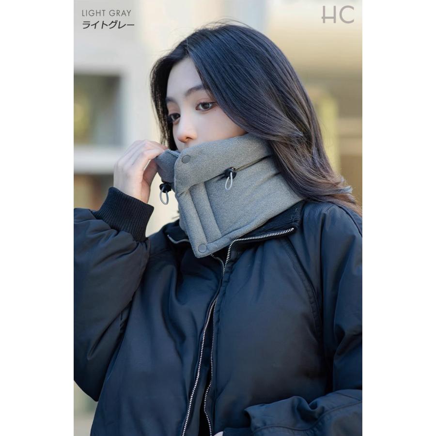 マジックテープ&ボタン ネックウォーマー 自転車 バイク スヌード マフラー ボア 防寒 暖かい メンズ レディース 通勤 通学 キャンプ アウトドア 冬 |  | 02