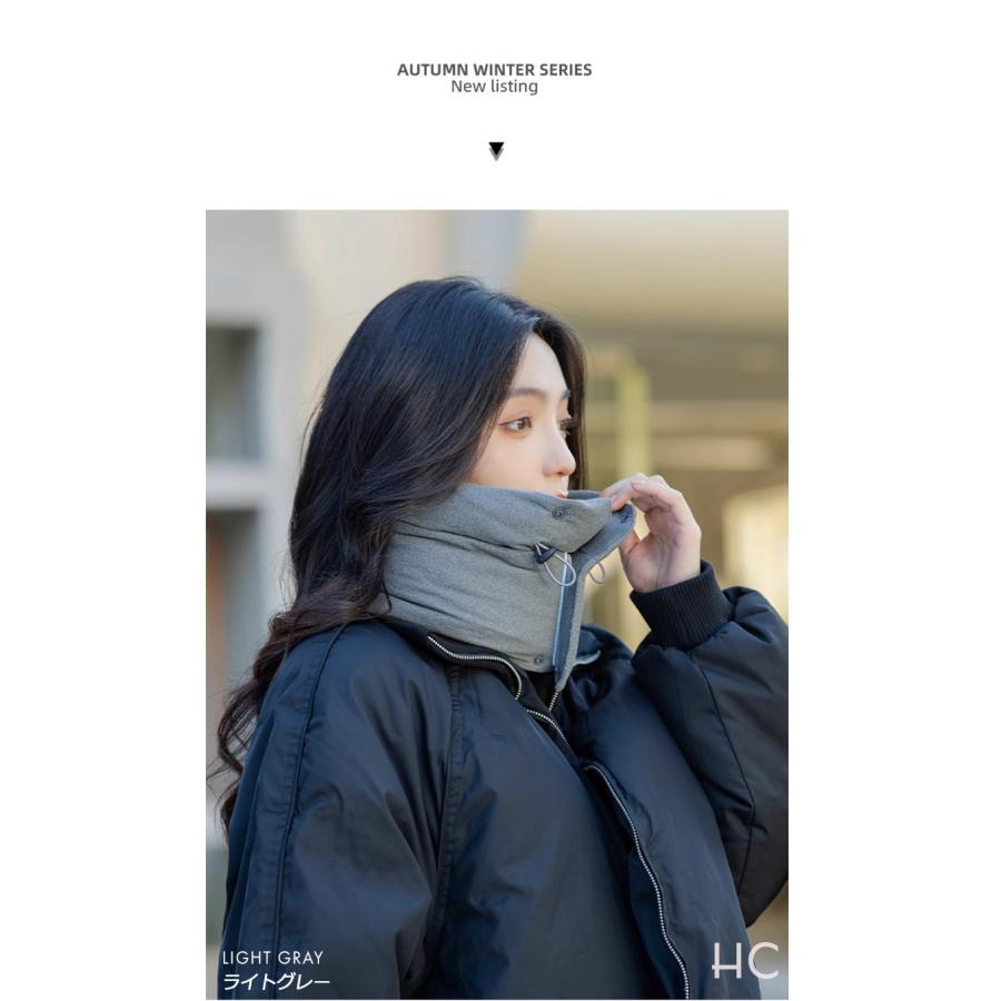 マジックテープ&ボタン ネックウォーマー 自転車 バイク スヌード マフラー ボア 防寒 暖かい メンズ レディース 通勤 通学 キャンプ アウトドア 冬 |  | 03