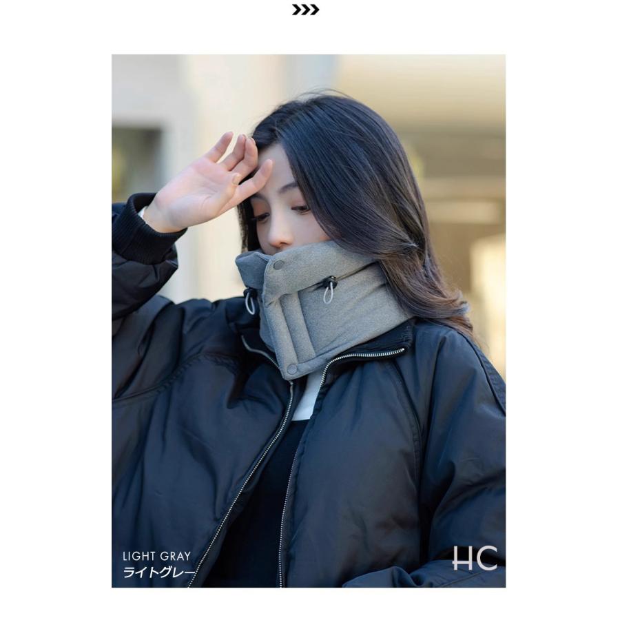 マジックテープ&ボタン ネックウォーマー 自転車 バイク スヌード マフラー ボア 防寒 暖かい メンズ レディース 通勤 通学 キャンプ アウトドア 冬 |  | 04