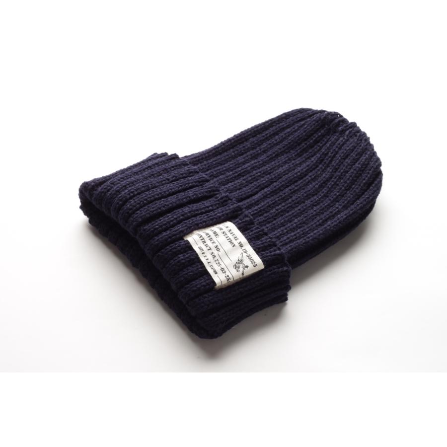 ニット帽 レディース US NAVAL リブ編み タグ付きニット帽 全20色