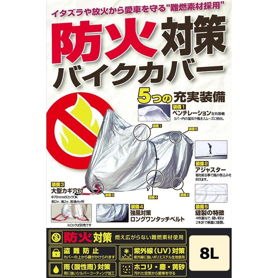 ユニカー工業(unicar)　防火対策バイクカバー 8L_1