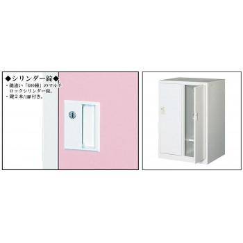 オフィス・店舗向け　ミニロッカー　扉2枚　2人用　本体色:ホワイト　　COM-MLK2-W・ホワイト_2
