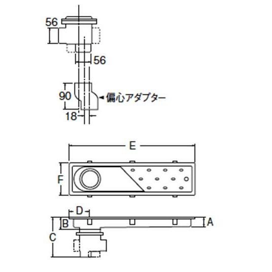 三栄 SANEI 浴室排水ユニット H903-450_2