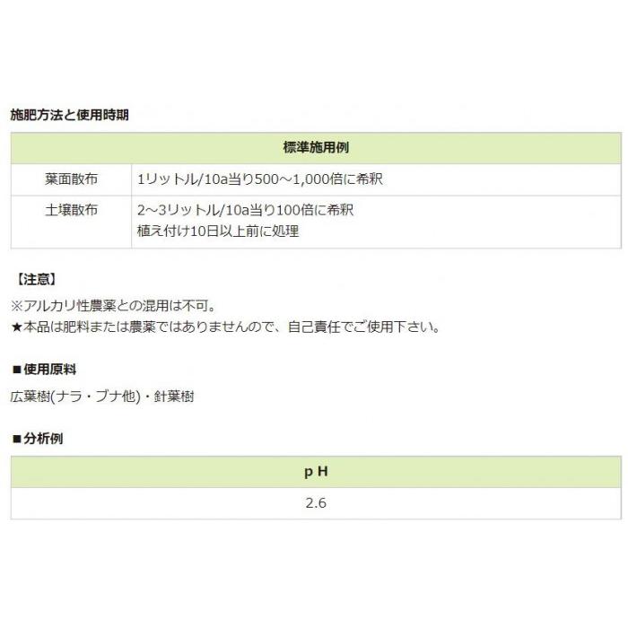 川合肥料　機能性資材　木酢液(奈良)　20リットル_2