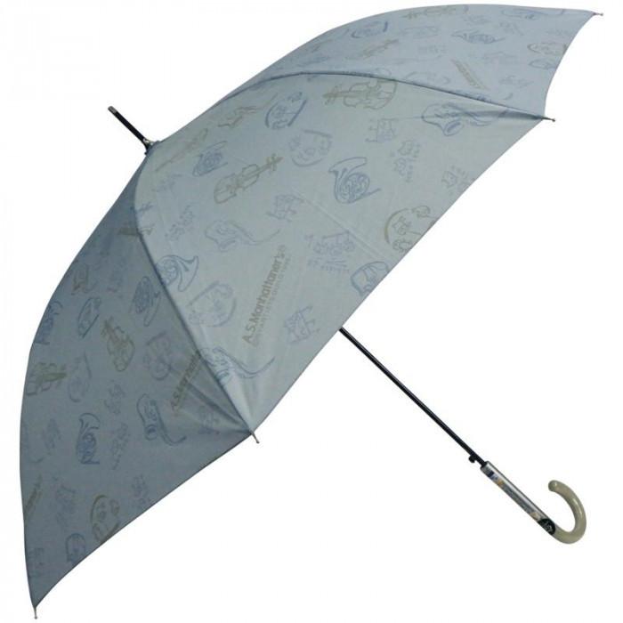 送料無料キャンペーン Asマンハタナーズ 楽器柄長傘 60cm ブルー レディース 雨傘 Www Sustentec Com Br