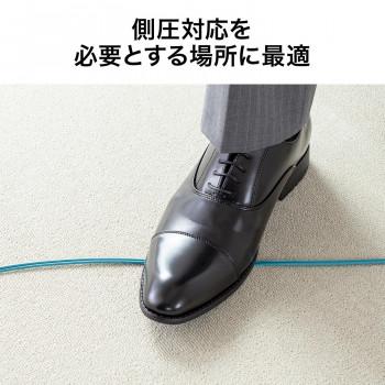 サンワサプライ アーマードメガネ型光ファイバケーブル(マルチOM3、LC×2-LC×2) 3m HKB-AMOM3LCLC-03_4