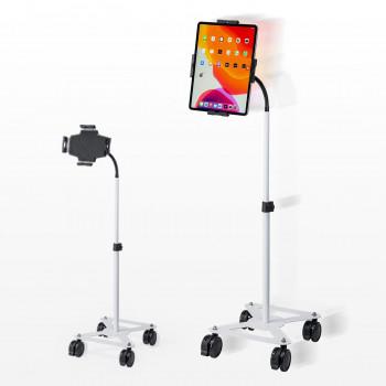 サンワサプライ iPad タブレット用キャスター付スタンド 13インチ対応 CR-LASTTAB34Wの画像