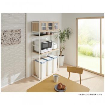 弘益(KOEKI) UTILITY ルナ キッチンラック ナチュラル KR930NAの画像
