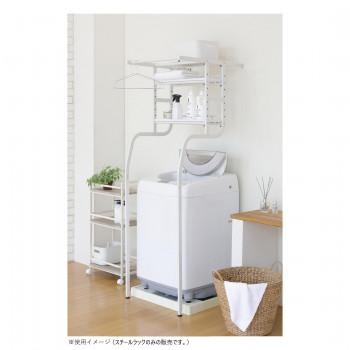 弘益(KOEKI) UTILITY 立て掛け洗濯機ラック スチールラック ホワイト TKR5718WH_2