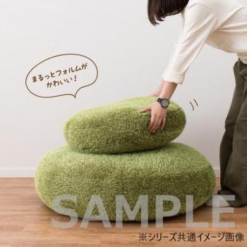 芝生風クッション シーヴァ Lサイズ 約90R×15cm 240622996の画像