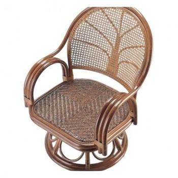 今枝商店　Romantic Rattan　籐回転座椅子　ミドルハイタイプ　S583B_2