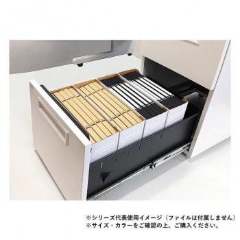 井上金庫販売 オフィス用テーブル 2段 本体ホワイト/天板ネオフォレスト GSD-W047-2 NFOの画像