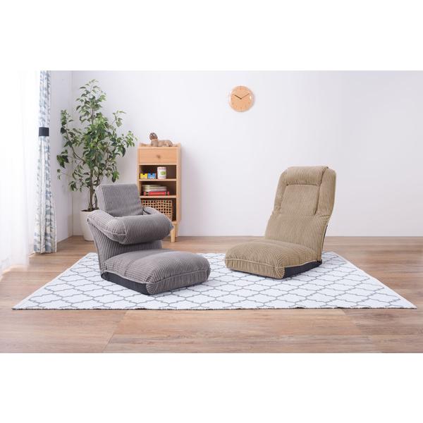 4WAYハイバックフロアチェア スチール ポリエステル グレー THC 4WAYハイバックフロアチェア スチール ポリエステル グレー THC