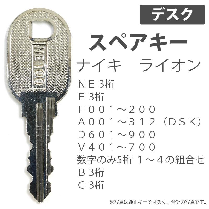 合鍵 スペアキー製作 机 デスク用 ナイキ(NAIKI) ライオン 合鍵 スペアキー製作 机 デスク用 ナイキ(NAIKI) ライオン
