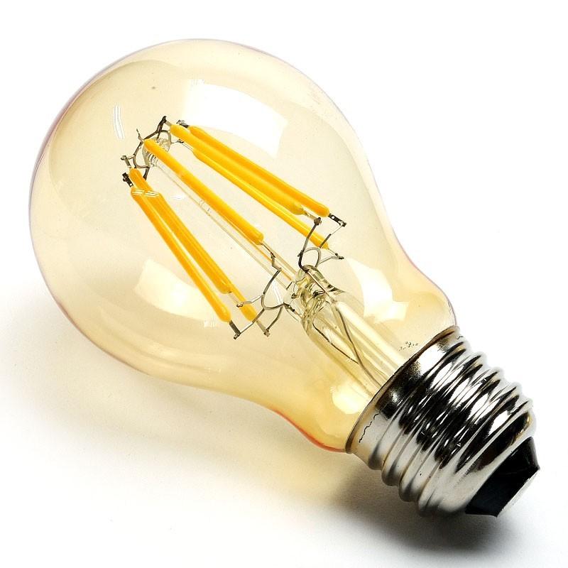 LED フィラメント電球 A60ビンテージ エジソン電球 E26 口金 8W 電球色