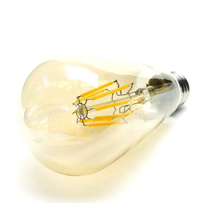 LED フィラメント電球 ST64ビンテージ エジソン電球 E26 口金 8W 電球