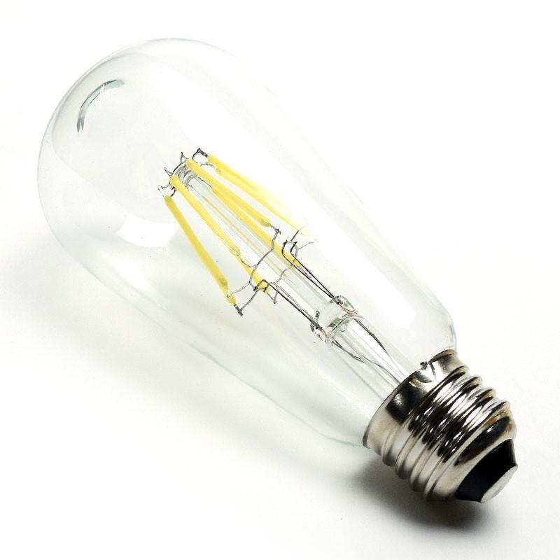 LED フィラメント電球 ST64ビンテージ エジソン電球 E26 口金 8W 電球