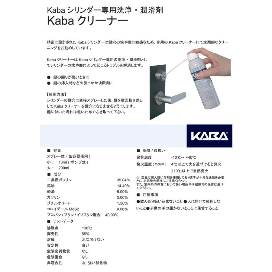 Kaba Cleaner カバクリーナーシリンダー 鍵穴 潤滑剤ミニ 13ml Kabacleaner13ml Second Floor 通販 Yahoo ショッピング