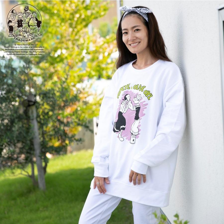 トレーナー スウェット レディース ポパイ Tm 長袖 秋冬 秋 冬 9zpop 007 Hangaa 通販 Yahoo ショッピング