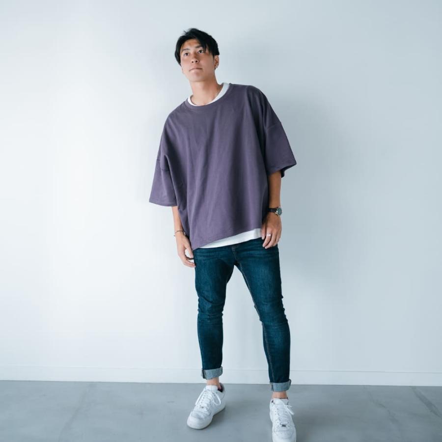 Tシャツ カットソー メンズ 春 秋 部屋着 グ 楽ちん ビッグt Bigsize ビッグサイズ 大きめシルエット M0g299 223 Hangaa 通販 Yahoo ショッピング