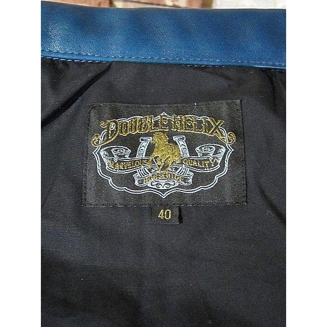 「送料無料・年末感謝」 ダブルヘリックス レザージャケット DOUBLE HELIX Gold Digger 180602 【BLUE】 【BCD1670449108】(58988円)