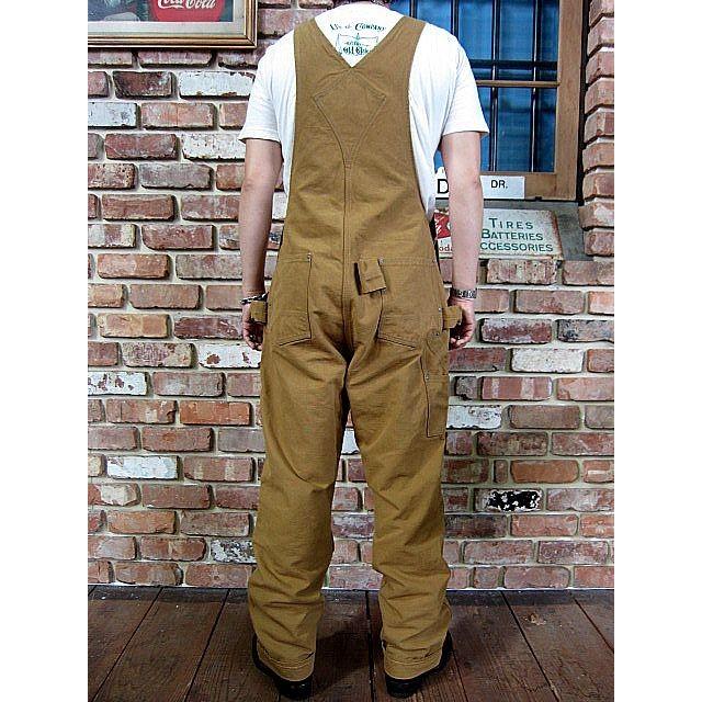 フリーホイーラーズ オーバーオール FREEWHEELERS GREAT LAKES. GMT. MFG. CO. WOODSMAN BIB OVERALLS #1822007 【YELLOW BROWN】｜hangar-market｜03