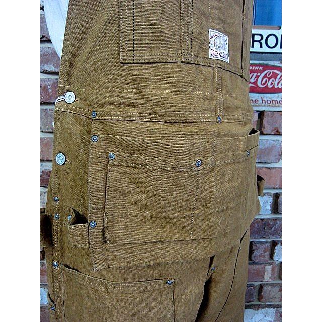 フリーホイーラーズ オーバーオール FREEWHEELERS GREAT LAKES. GMT. MFG. CO. WOODSMAN BIB OVERALLS #1822007 【YELLOW BROWN】｜hangar-market｜06