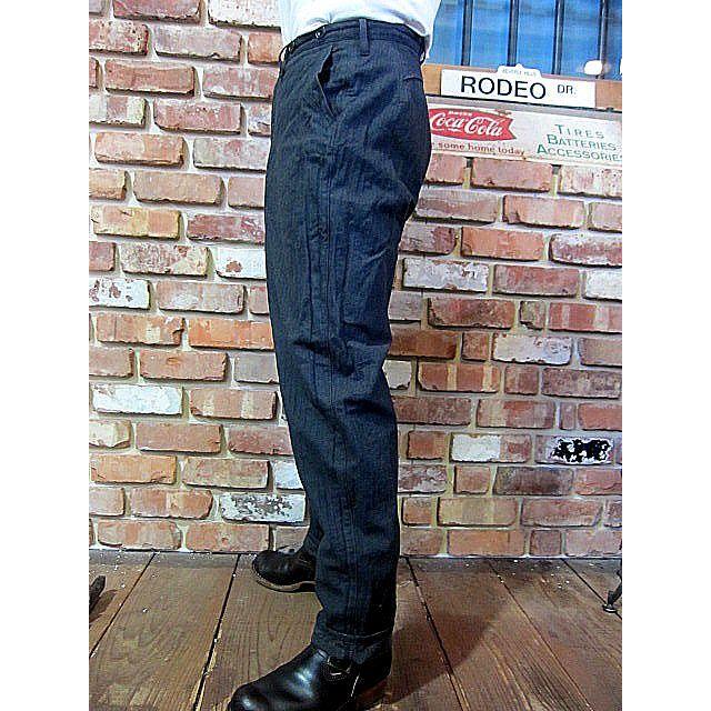 フリーホイーラーズ ワークパンツ FREEWHEELERS GREAT LAKES GMT. MFG. CO. "Gideon" #2122003 YARN-DYED GRAINED DARK CHARCOAL｜hangar-market｜02