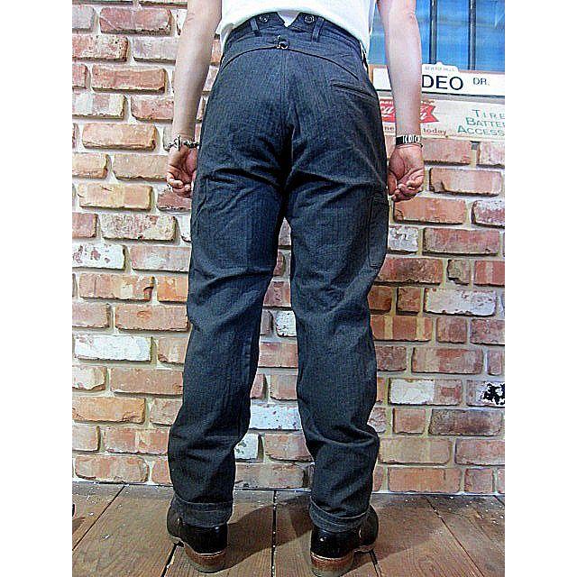 フリーホイーラーズ ワークパンツ FREEWHEELERS GREAT LAKES GMT. MFG. CO. "Gideon" #2122003 YARN-DYED GRAINED DARK CHARCOAL｜hangar-market｜03