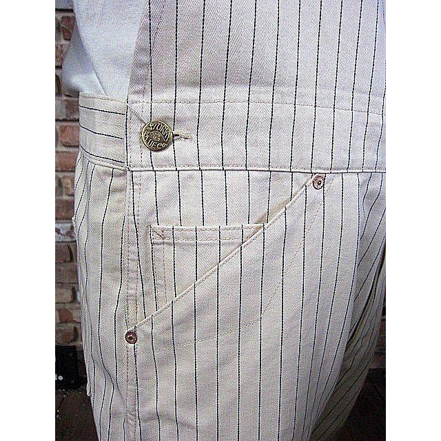 フェローズ オーバーオール Pherrow's Overalls 21S-271OA OFF WHITE x NAVY COKE PINSTRIPE｜hangar-market｜06