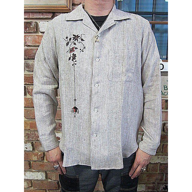 バイグラッドハンド シャツ BY GLAD HAND EMPIRE ROOM - L/S SHIRTS BYGH-22-SS-15 BEIGE｜hangar-market