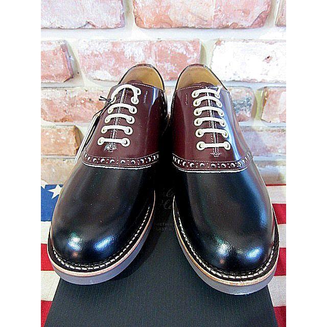 グラッドハンド サドルシューズ GLADHAND x REGAL SADDLE SHOES Black X Brown｜hangar-market｜02