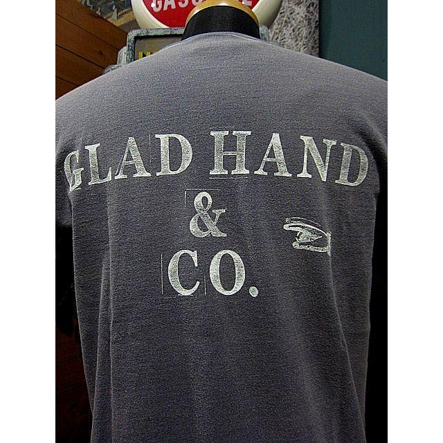 グラッドハンド Tシャツ GLAD HAND STAMP T-SHIRTS GH-23-MS-01 NAVY VINTAGE FINISH｜hangar-market｜04