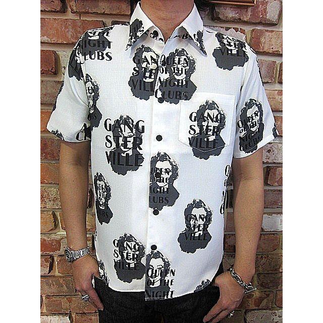 トップス GANGSTERVILLE Queen of the Night Clubs GANGSTERVILLE（ギャングスタービル） シャツ GANGSTERVILLE QUEEN OF