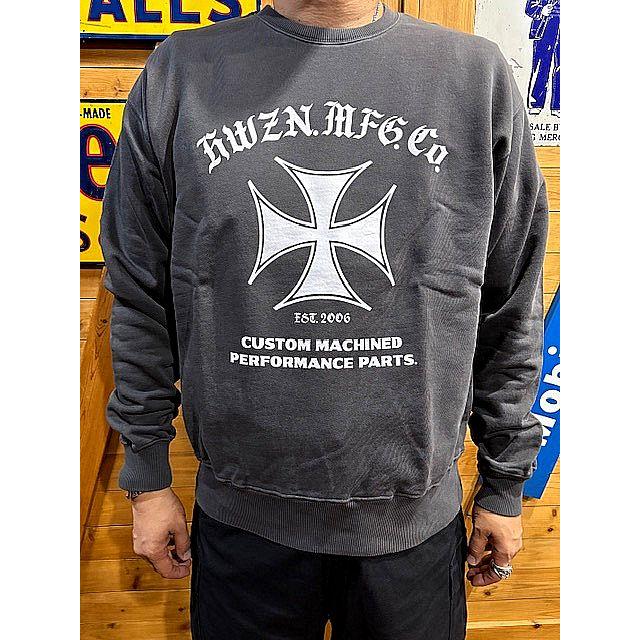 ハウゼンブロス スウェット HWZNBROSS Iron cross crewneck sweat