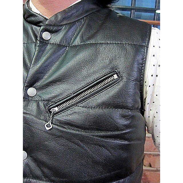ヴィンアンドエイジ ベスト Vin&Age TYPE VLJ6 NAUGHTY LEATHER VEST